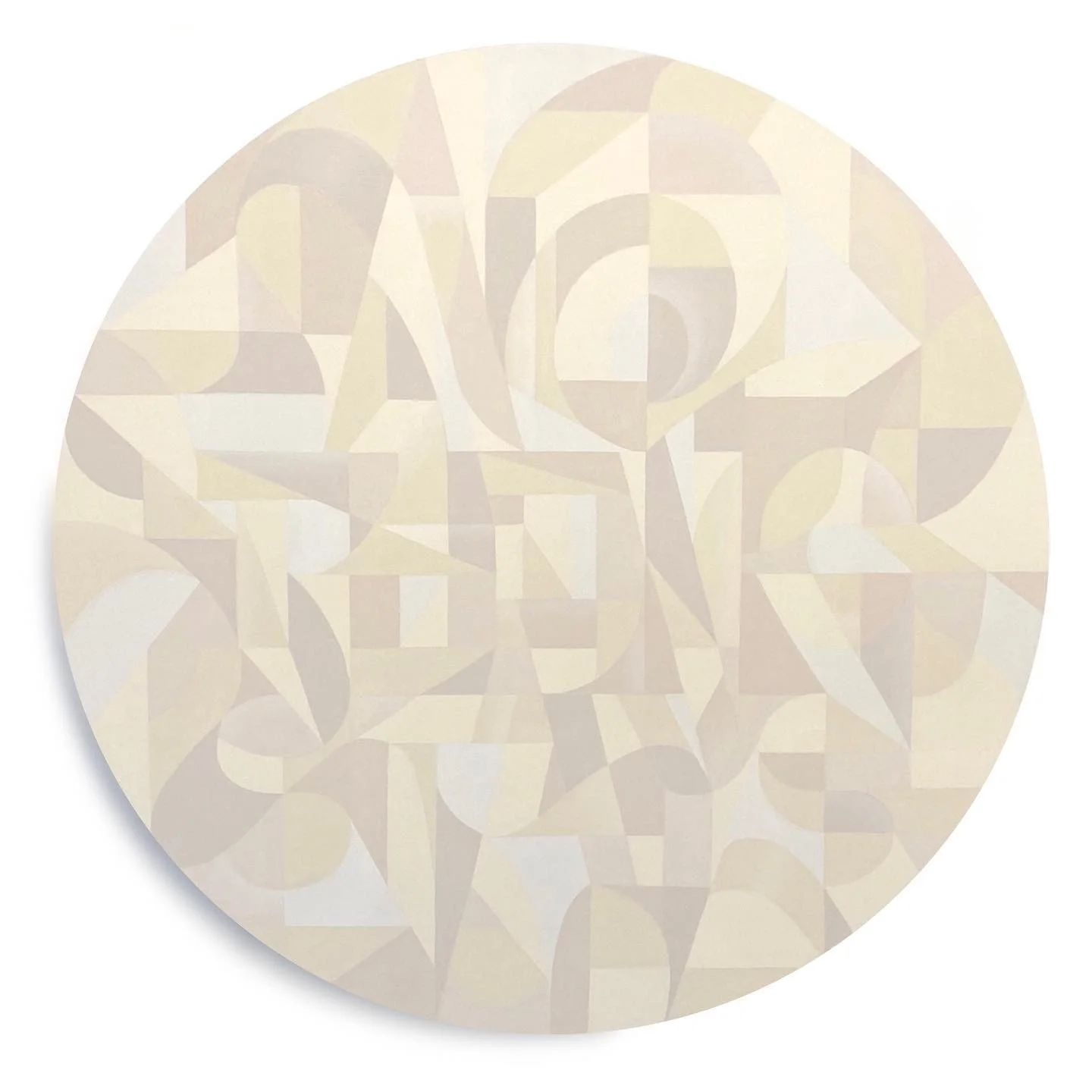 ‘No Thing Stays’, Acrylic on Wooden Panel, 36” Diameter, 2022

