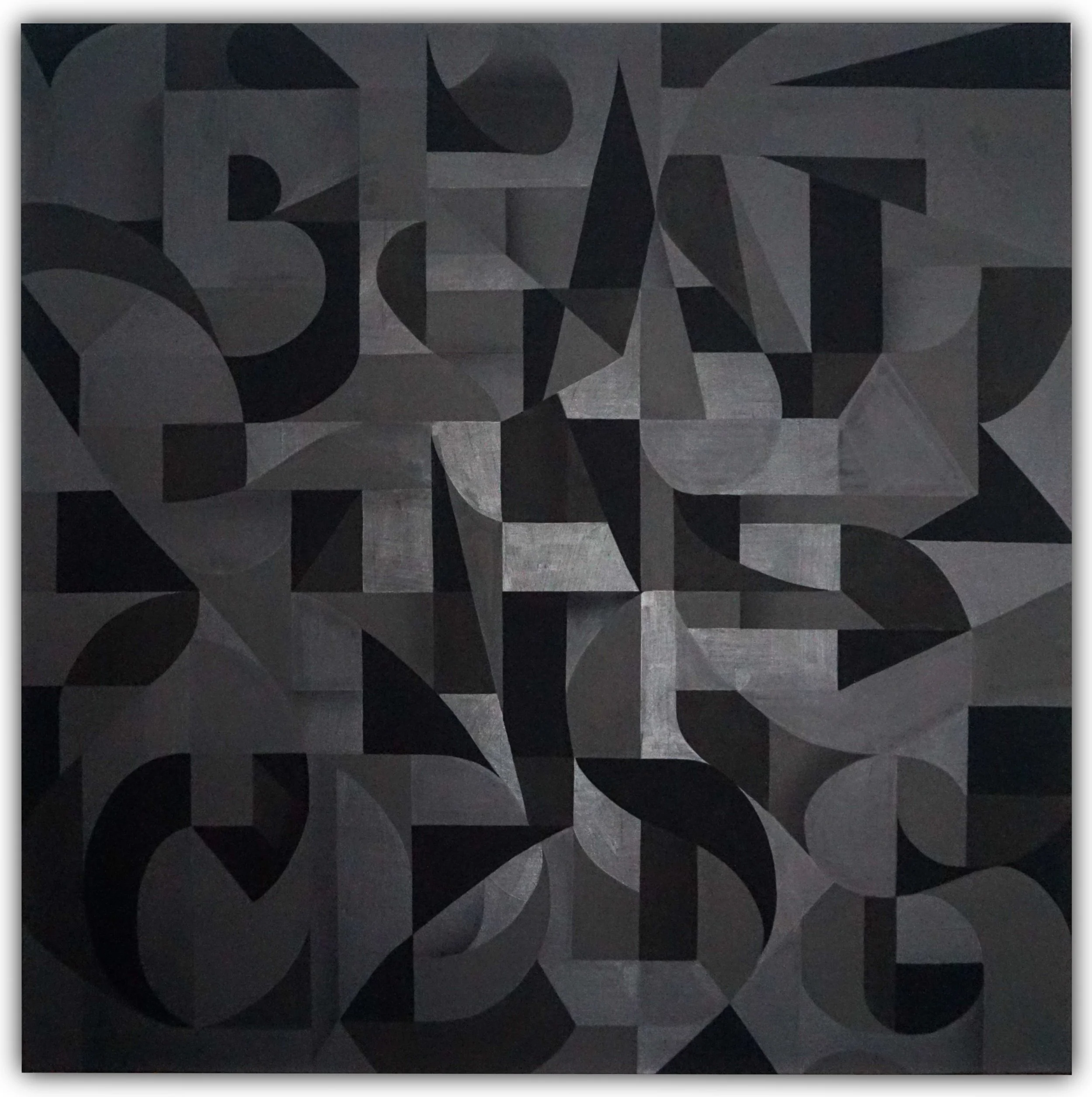 ‘Beat The Odds’, Acrylic and Gouache on Canvas, 36” x 36”, 2023