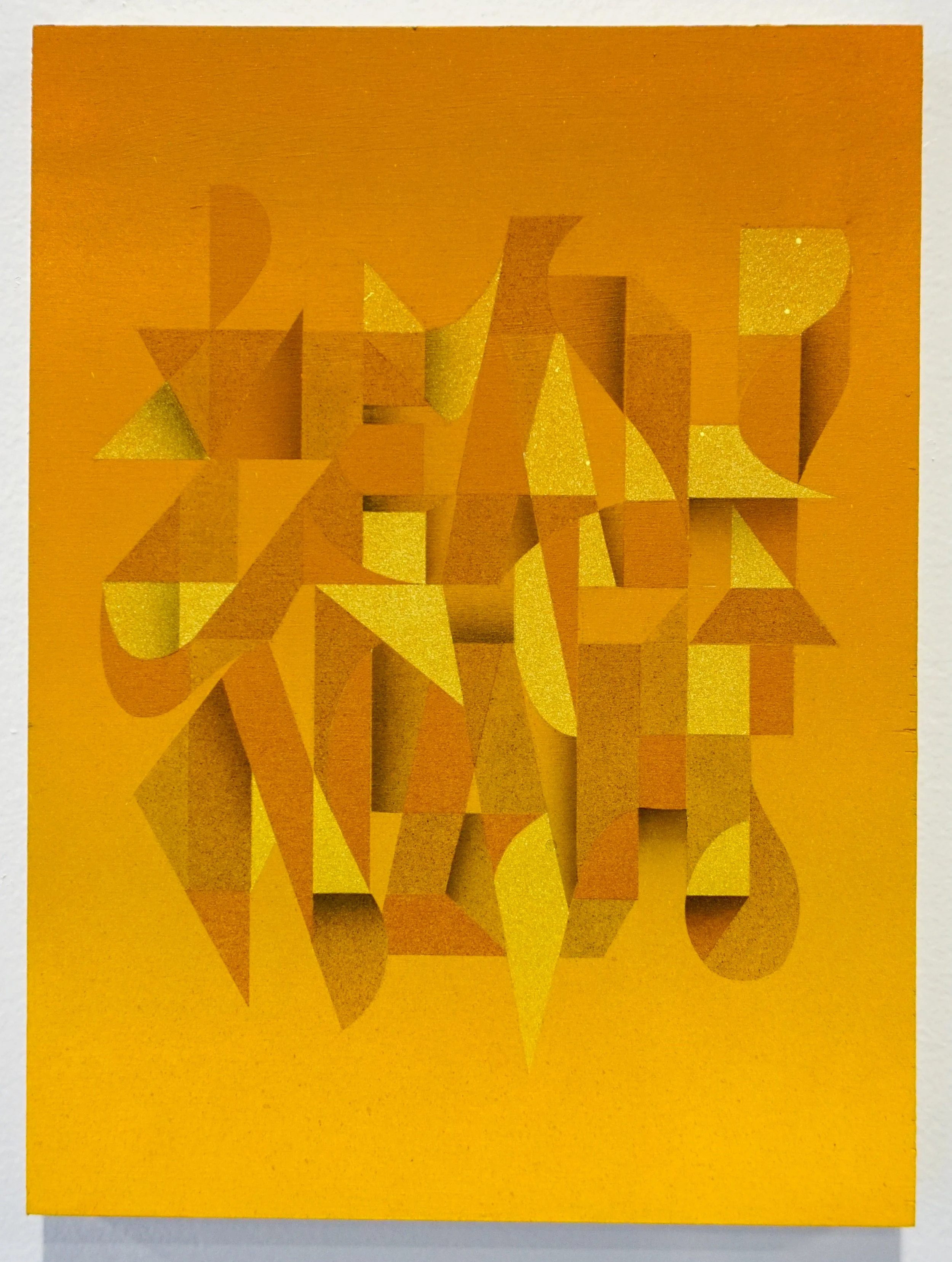 ‘I’ll Think About It’, Spray Paint on Wooden Panel, 8” x 10”, 2023
