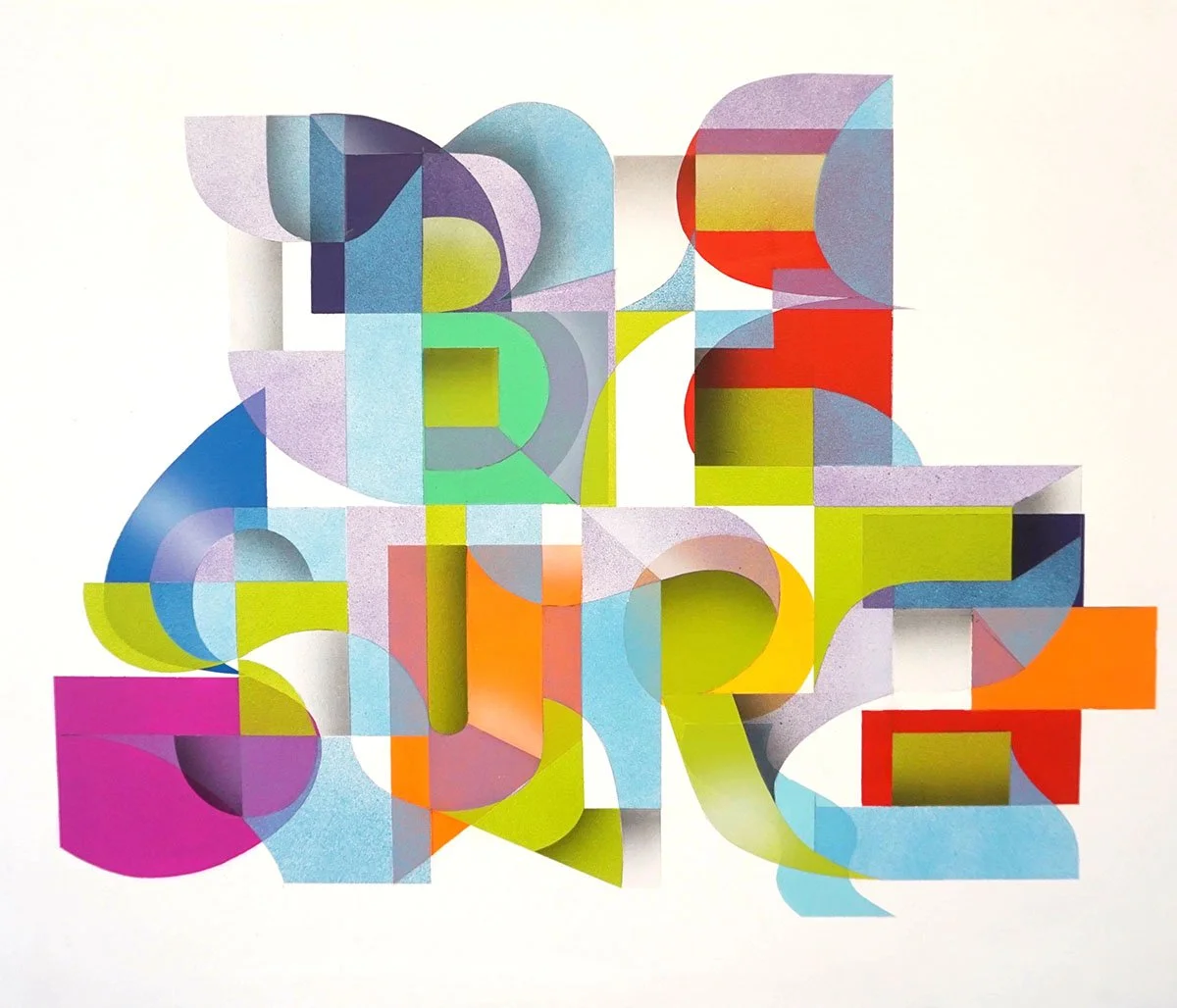 ‘Be Sure’,
Spray Paint and Acrylic on Wooden Panel, 
24” x 20,”
2020
