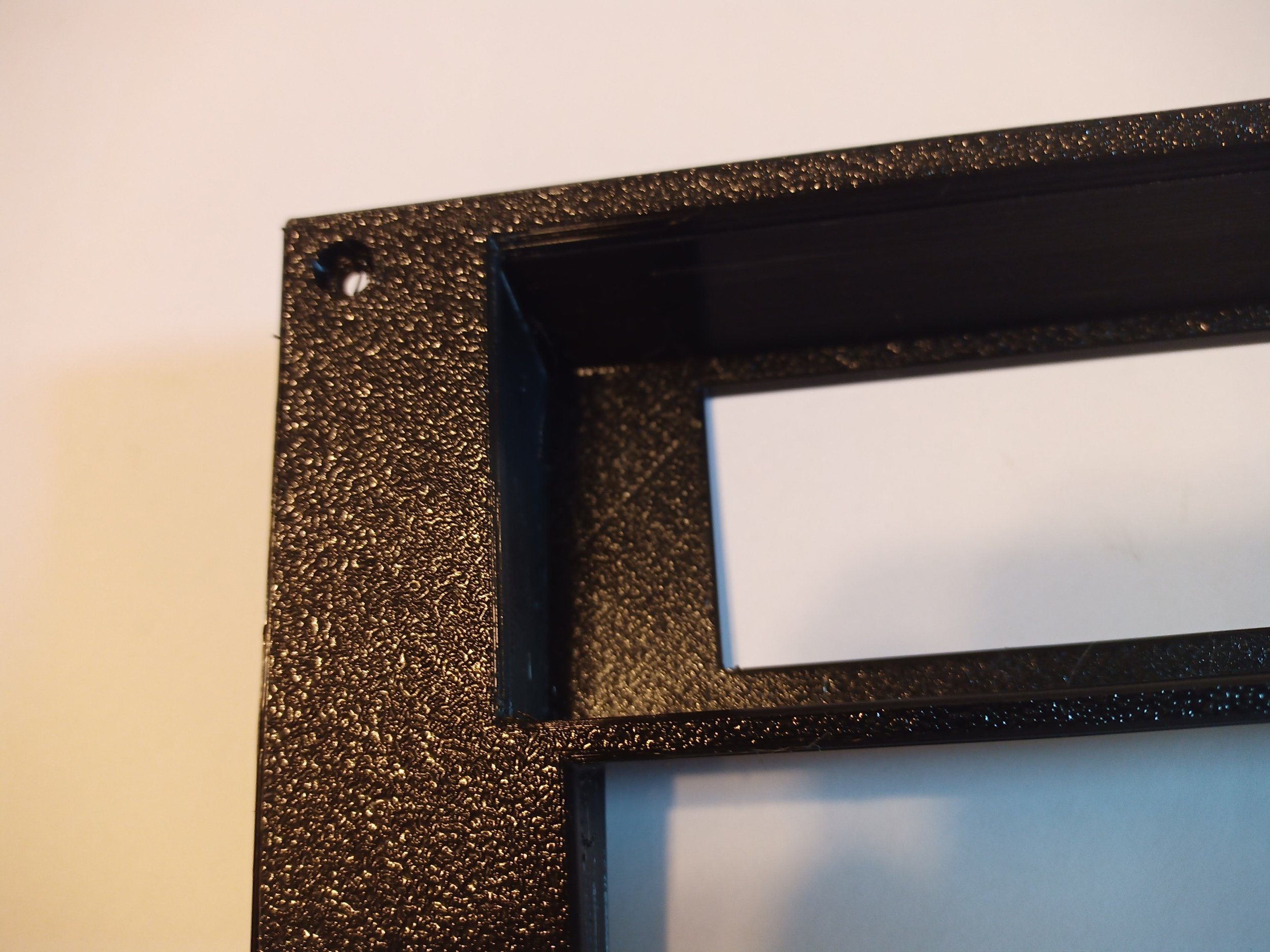 thumbnail image 2 of Double Din Radio Bezel For 3rd Gen Camaro (1982-1992) - Reversed HVAC Controls, Includes Brackets, Black 2 of 4