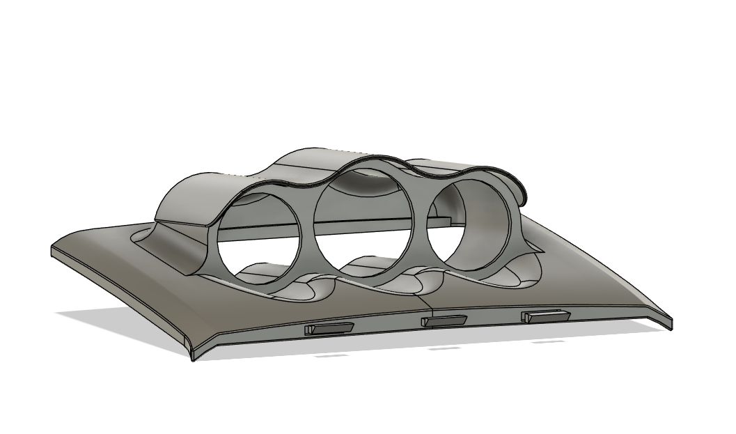 s550 Mustang Tri-Pod center dash gauge pod 52mm 60mm  52mm