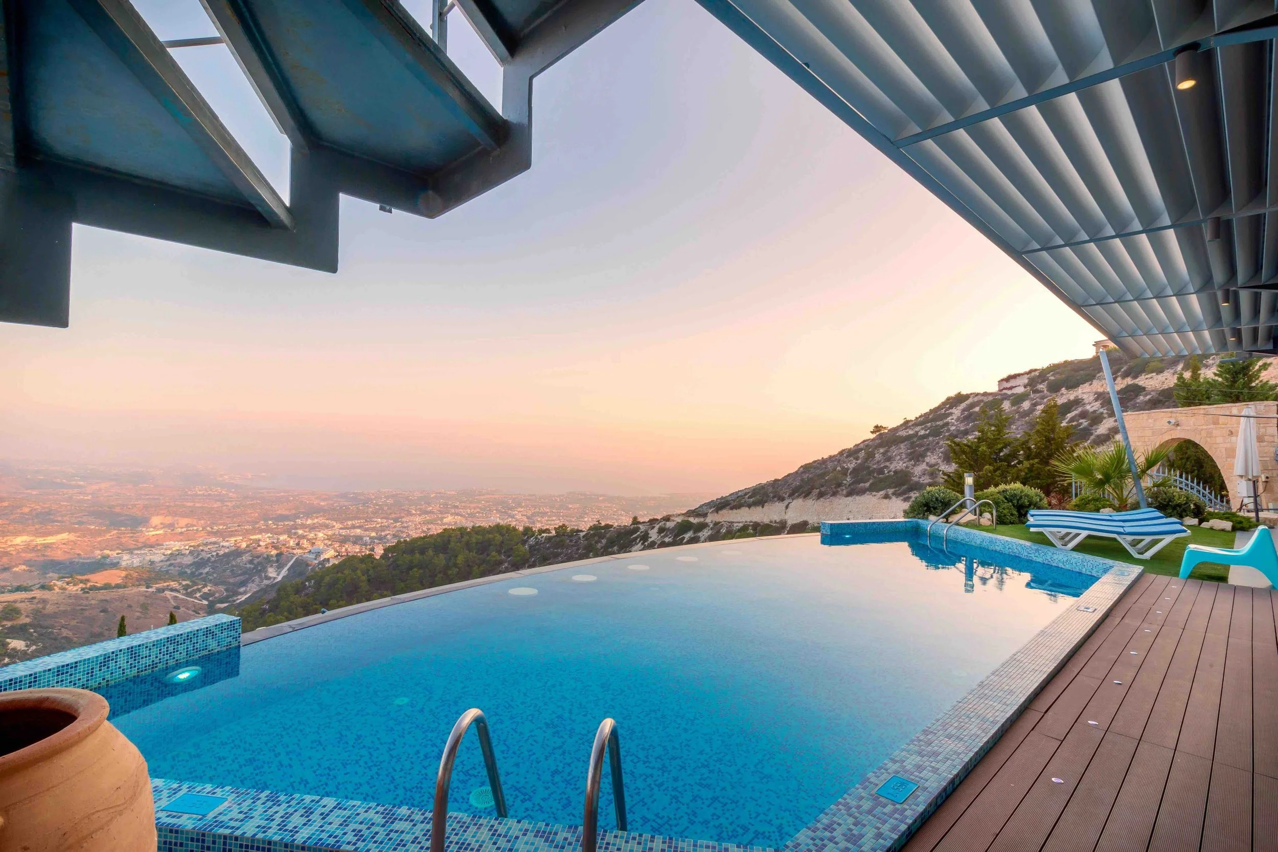 LA home with pool and view