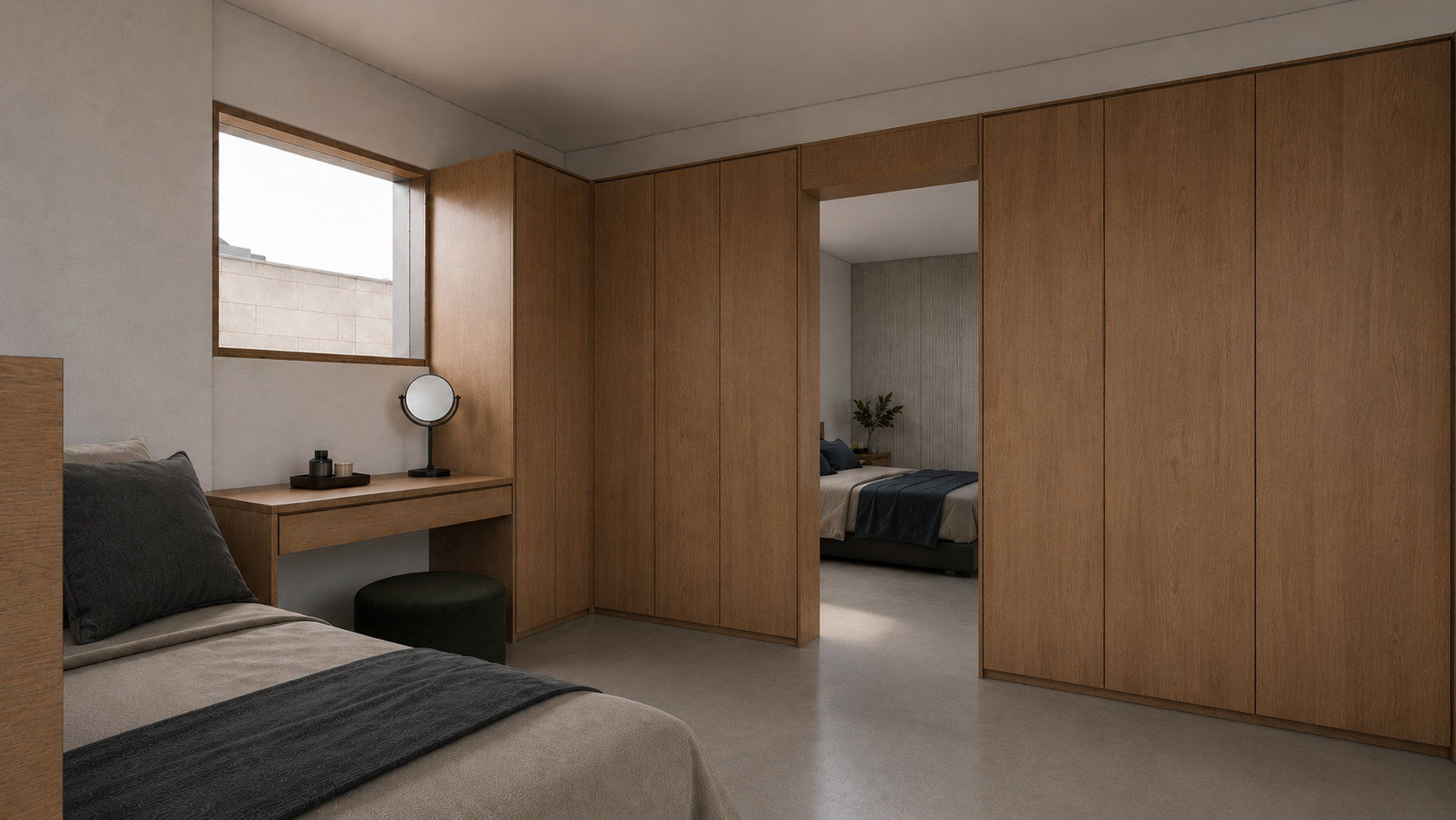 INITIAL BEDROOM TURNED INTO WALK-IN CLOSET