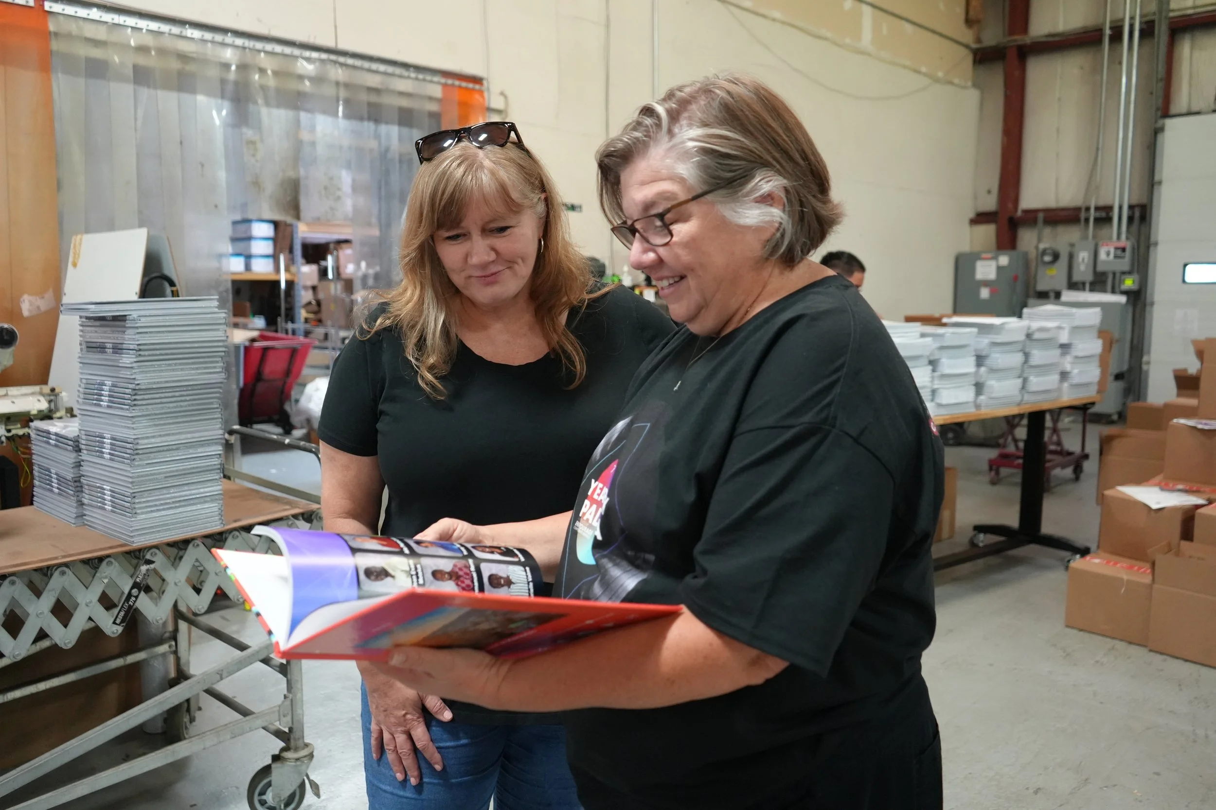 Entourage printing facility tour