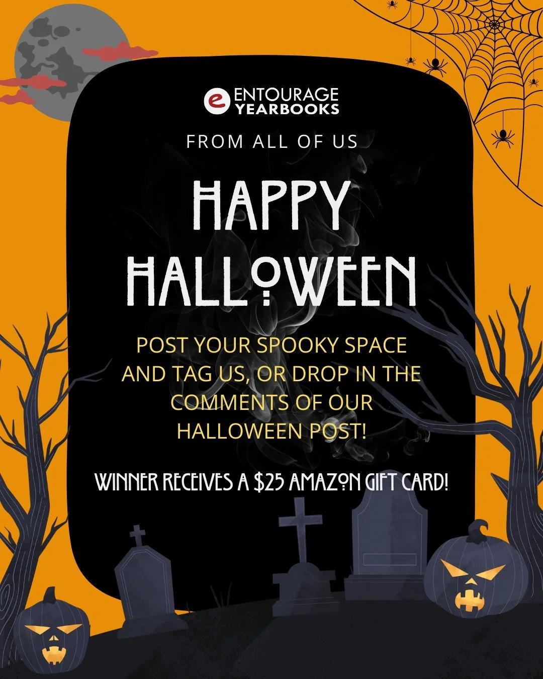 🎃 Happy Halloween from Entourage! 👻
We&rsquo;re getting into the Spooky Season spirit and want to see your spooky spaces! 🕸️🕷️
Drop your pics in the comments or tag us in your post for a chance to be featured! #HappyHalloween #SpookySeason #Entou