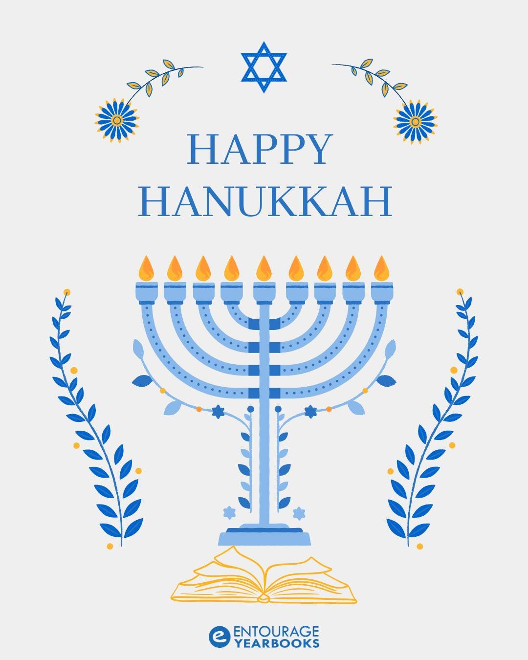 Happy Hanukkah from Entourage Yearbooks!
Wishing our school communities a season filled with light, joy, and meaningful moments. May your celebrations shine bright.