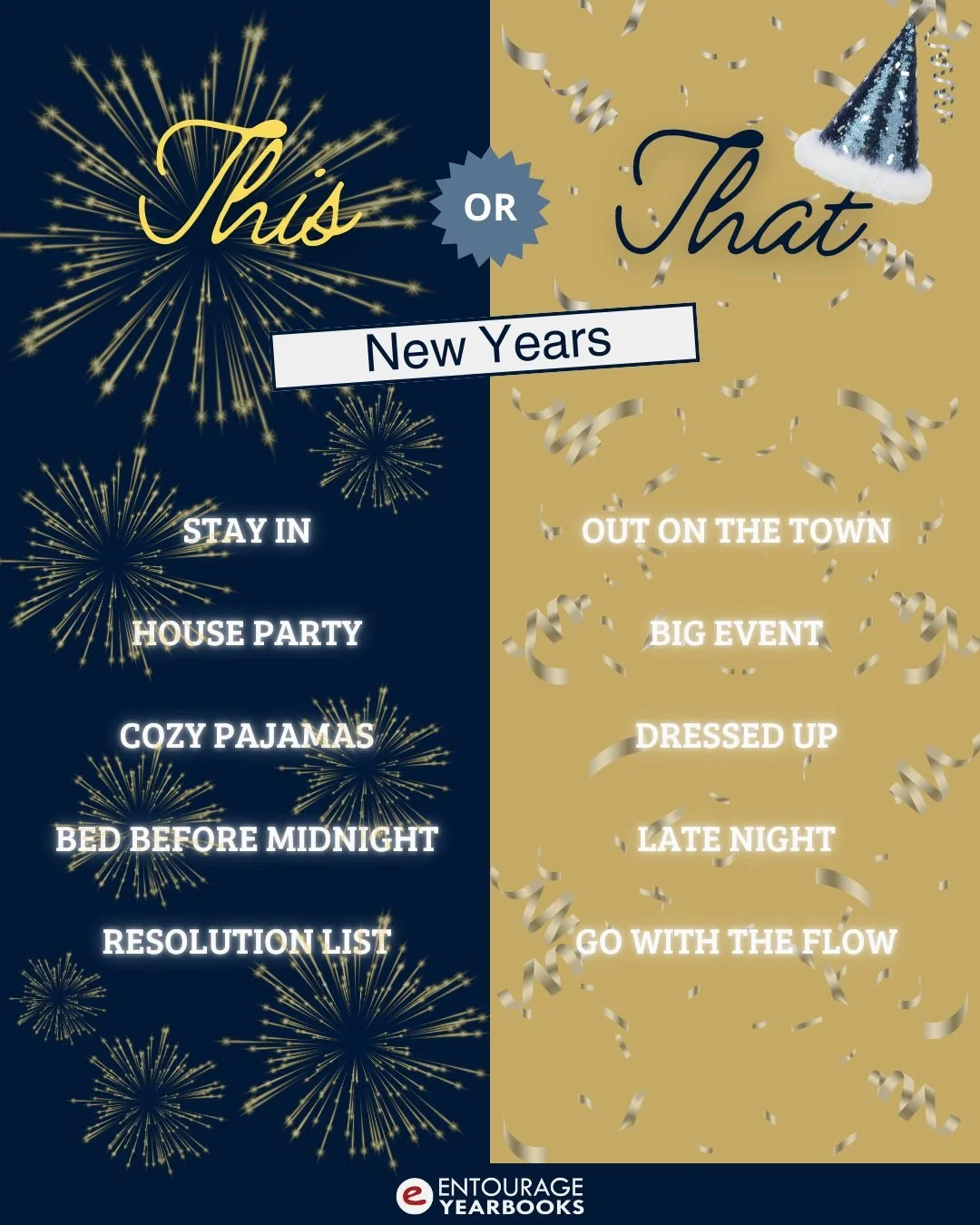 Entourage is counting down to the New Year, and we&rsquo;re kicking things off with a fun round of This or That: New Year&rsquo;s Edition.  #NewYears2026