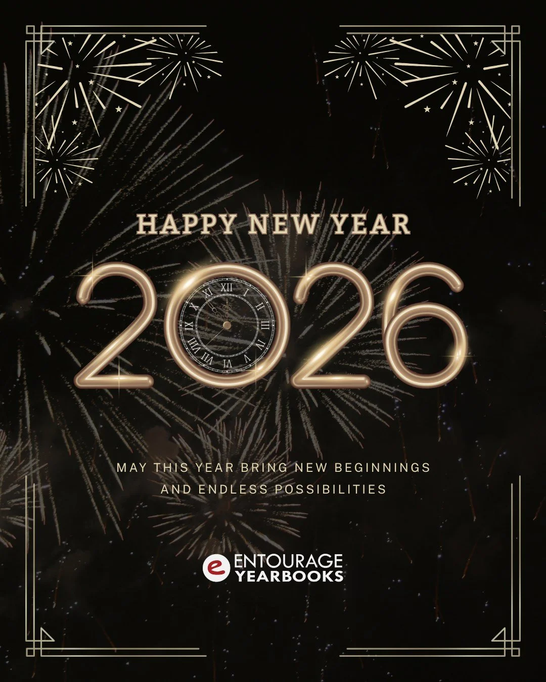Happy New Year from Entourage Yearbooks!
Cheers to fresh beginnings, new stories, and another amazing year with our school communities. Here&rsquo;s to a bright year ahead.