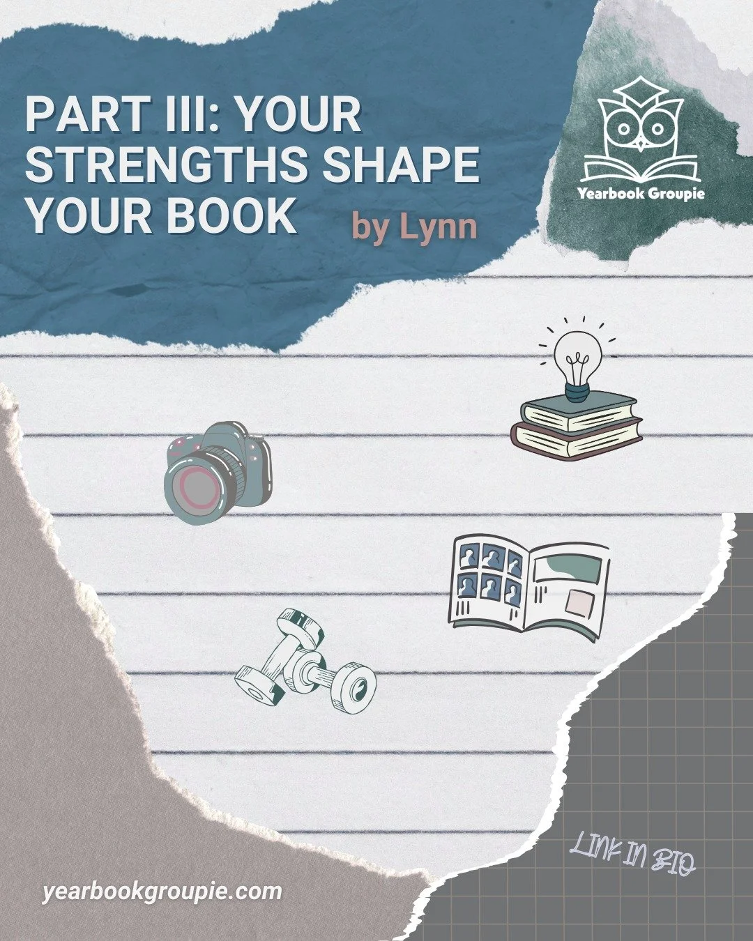 For this week&rsquo;s Yearbook Groupie, we&rsquo;re diving deeper into the strengths that shape your yearbook project and set your team up for success.

Read the full article at the link in our bio or visit yearbookgroupie.com.