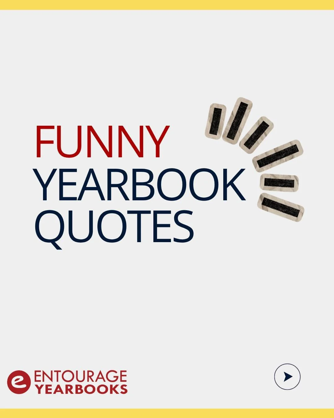 We found some funny yearbook quotes this year! 😂 What was your yearbook quote?
.
.
.
.
.
#entourageyearbooks #yearbooks #yearbookquotes