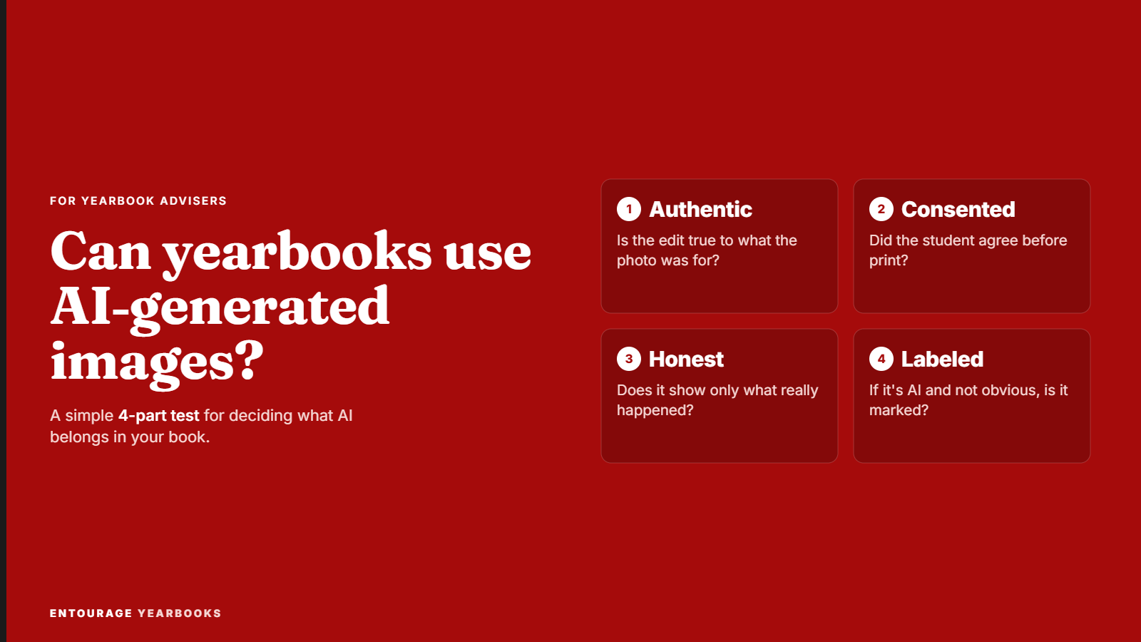 Can Yearbooks Use AI-Generated Images? A 4-Part Test for Advisers