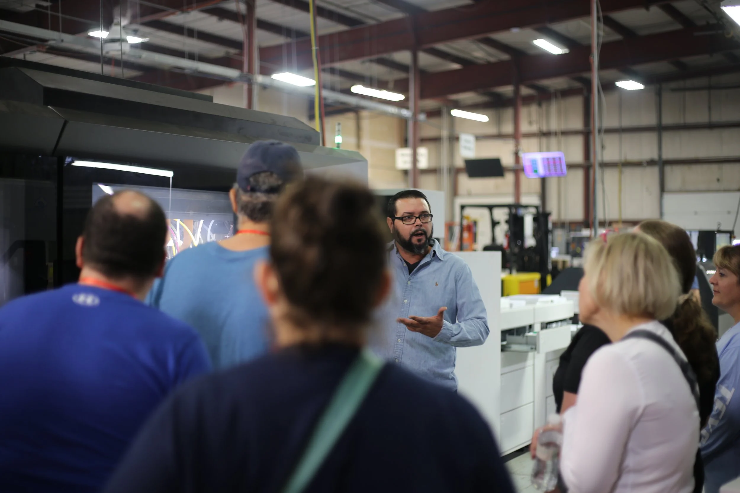 Entourage printing facility tour