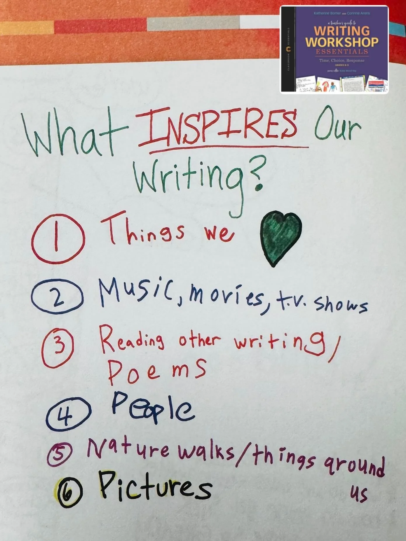 What inspires your writing? @heinemannpub #writing #curiosity