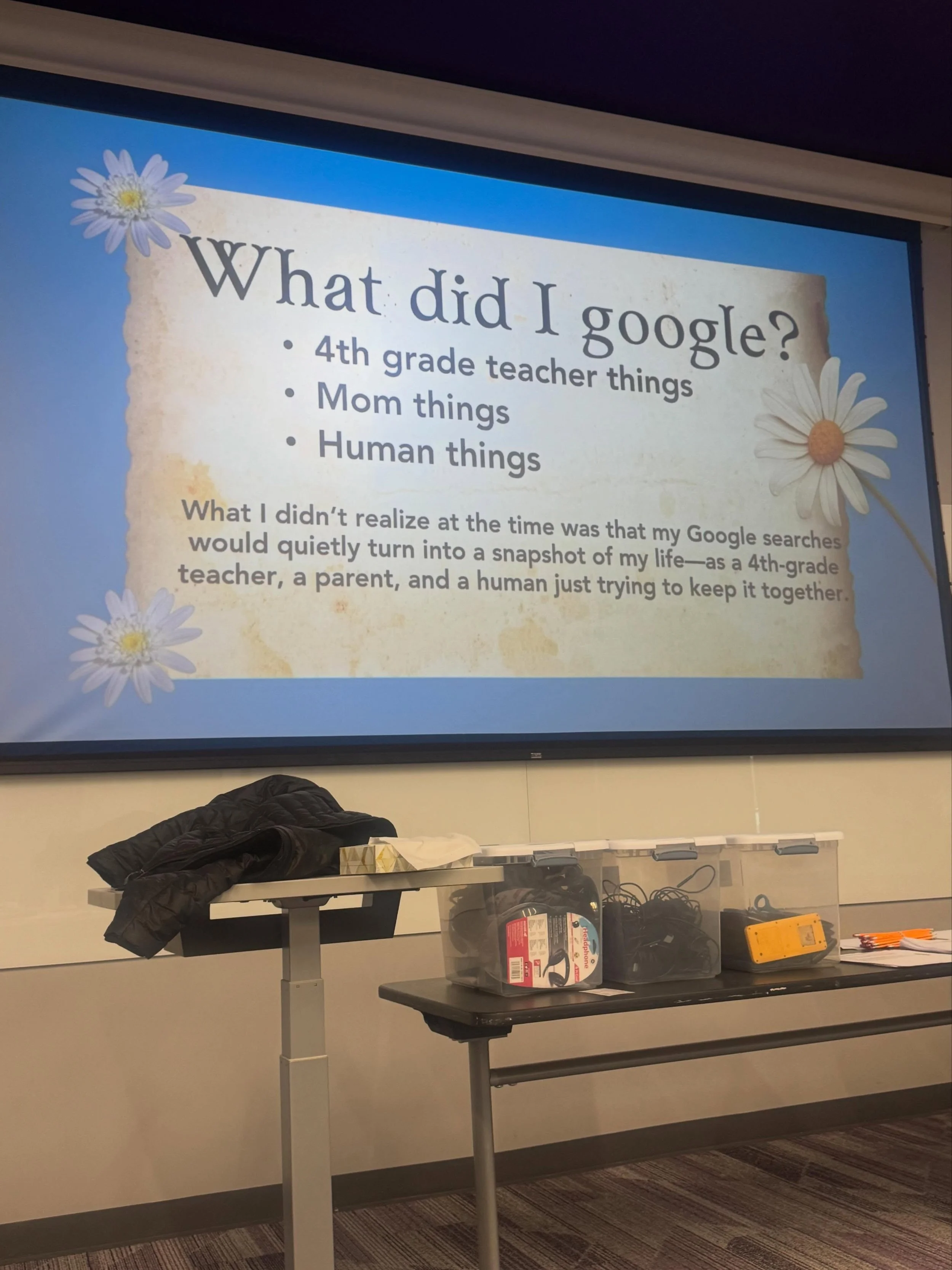This #100dayproject gave me pause. She took inventory on her Google inquiries and then categorized her searches into topics. I love the reflection and synthesis embedded with this project. What do your Google topics tell you about yourself? #curiosit
