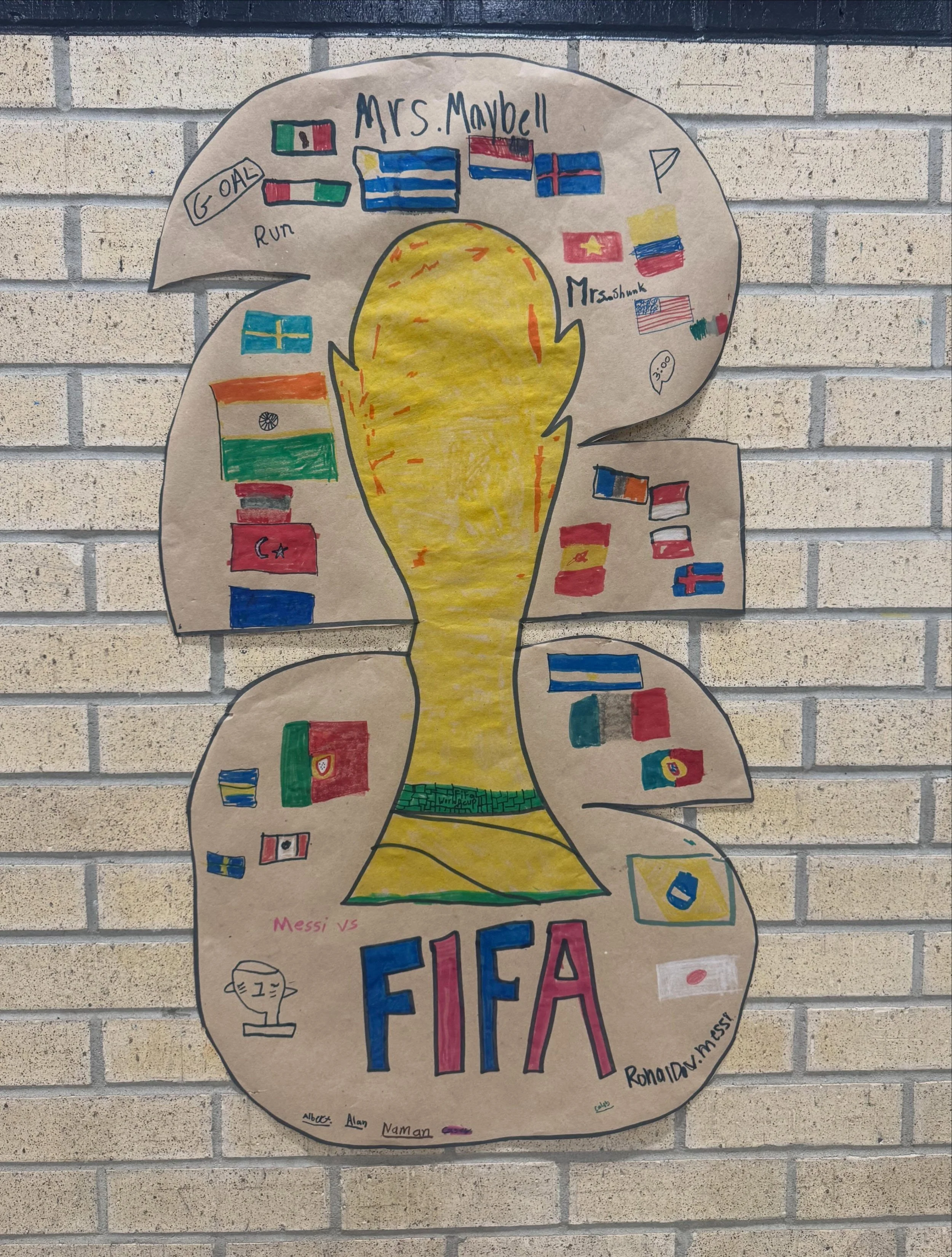 How are you gearing up for #worldcup? Our Summer School students are making their mark! #wonderingeggs #thewonderingeggs #connection