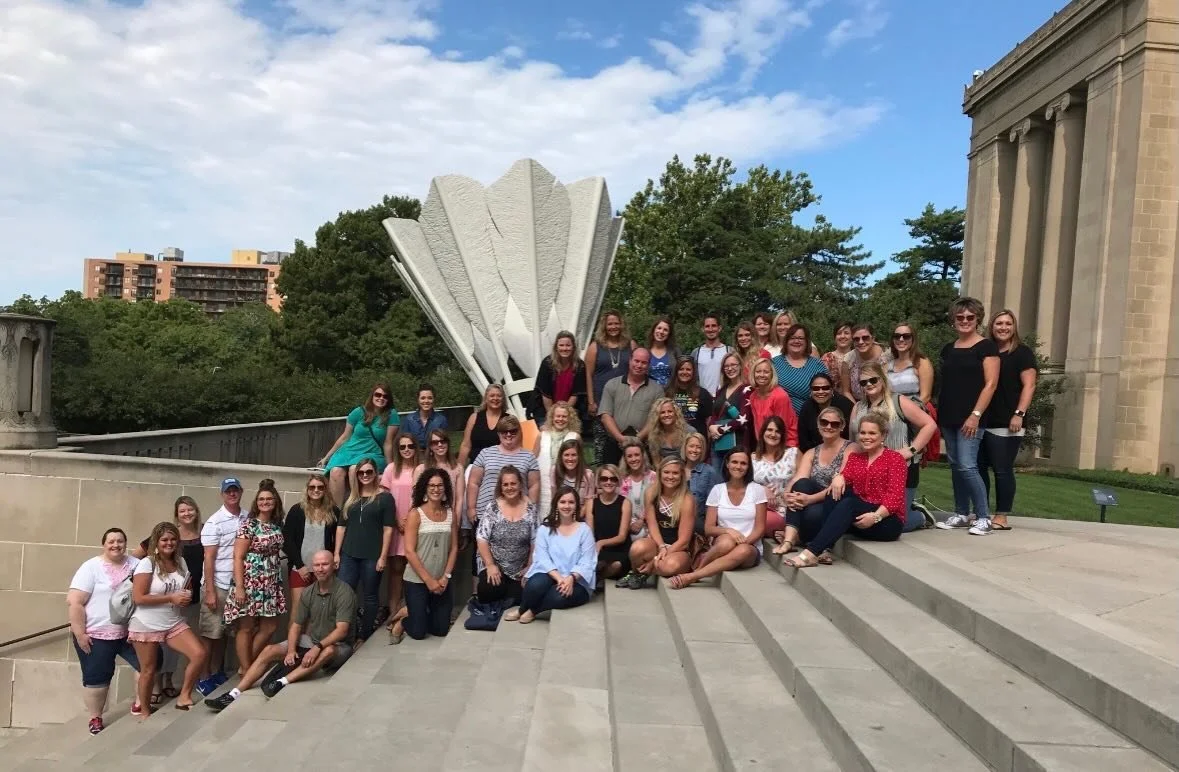 I&rsquo;m not sure which Summer Writing Institute this was, but I know I will never forget the moments we shared as writers and as colleagues. Do you see yourself in there? #writing #colleagues #writinginstitute