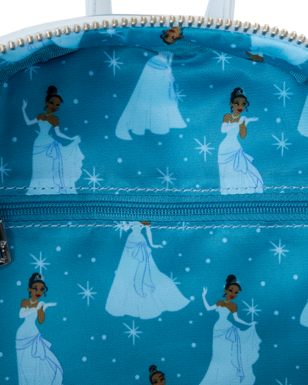 The Princess and the Frog Tiana Blue Gown Glitter Cosplay Mini Backpack (5).png