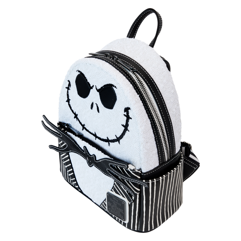 The Nightmare Before Christmas Exclusive Jack Skellington Sequin Mini Backpack, , hi-res (2).png