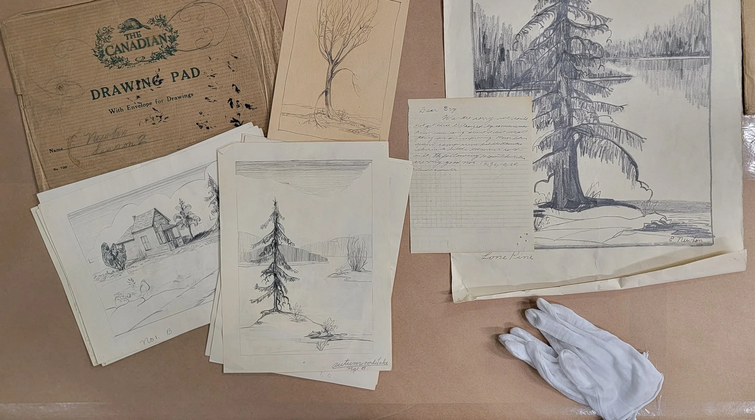 Undocumented Studies, Evelyn McBryan, Sketches from The Permanent Collection.    