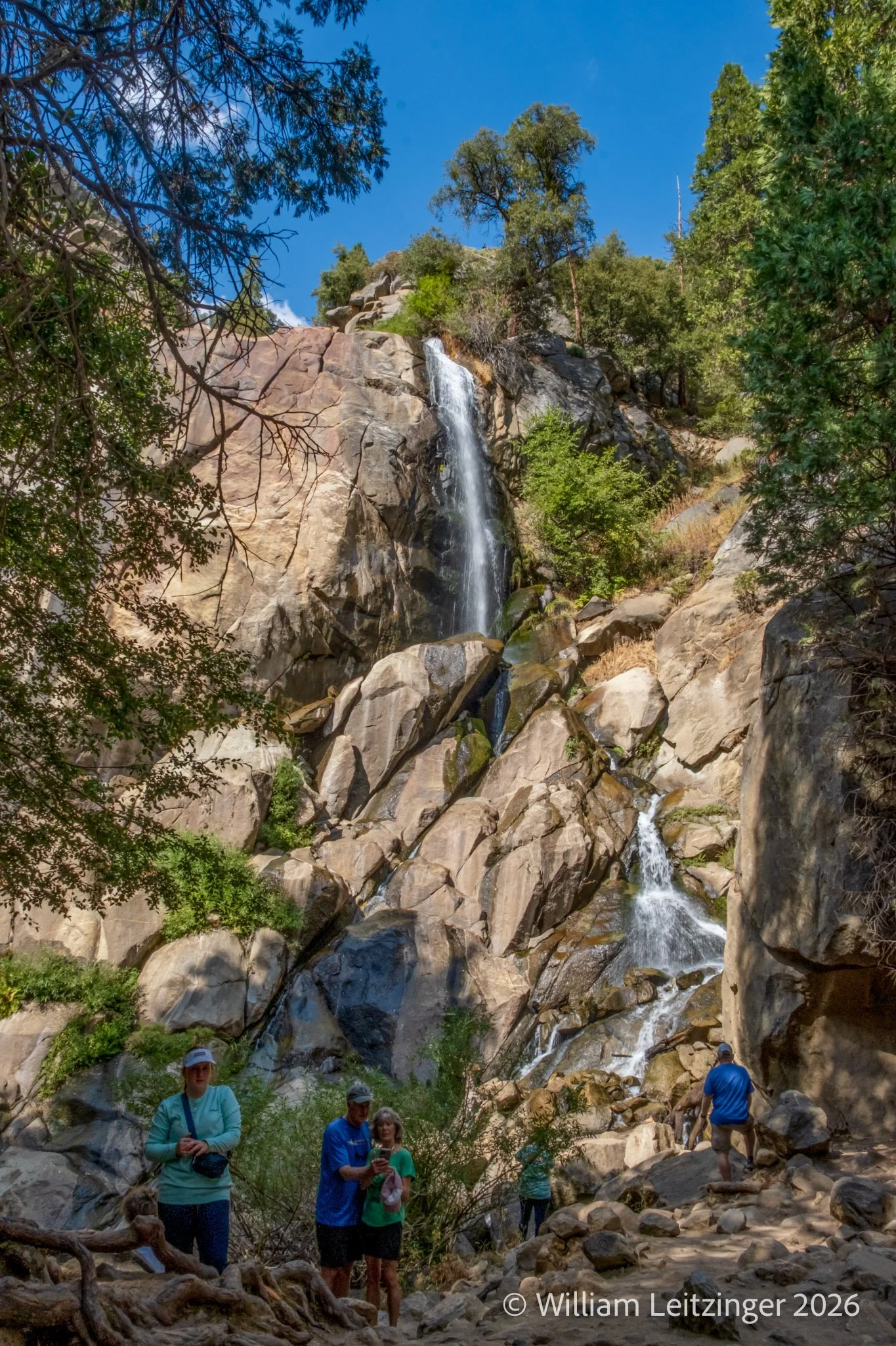 20241007-Travel-Vacation-Nature-Family-CA-Kings_Canyon_National_Park-Hikers_at_Base_of_Waterfall-9320-(Copyright).jpg