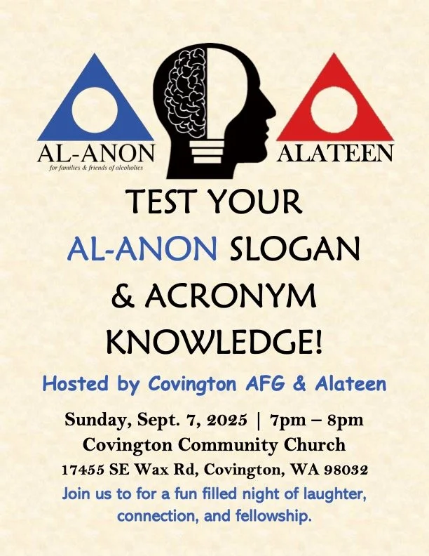 Test Your Al-Anon Slogan & Acronym Knowledge!