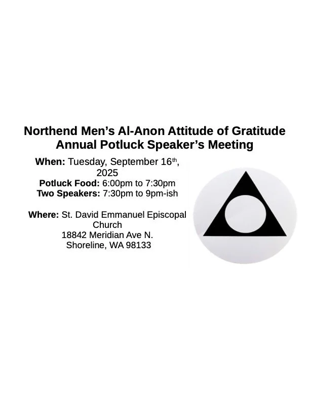 Northend Men’s Attitude of Gratitude Annual Potluck