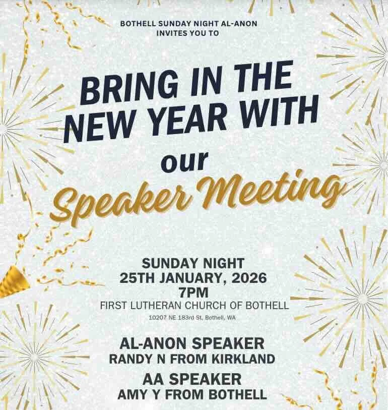 Bothell Sunday Night Speaker Meeting