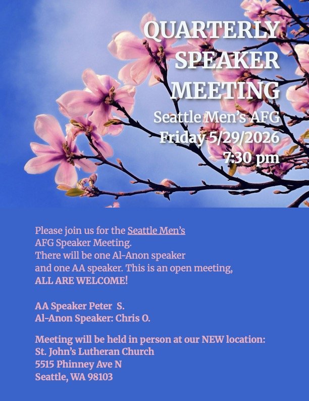 Seattle Men's AFG Quarterly Speaker Meetting