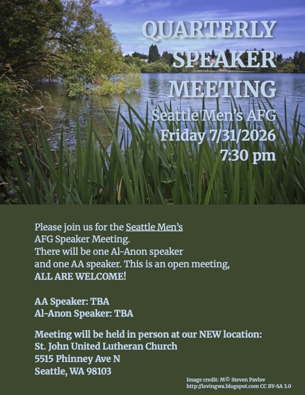 Seattle Men's AFG Quarterly Speaker Meetting
