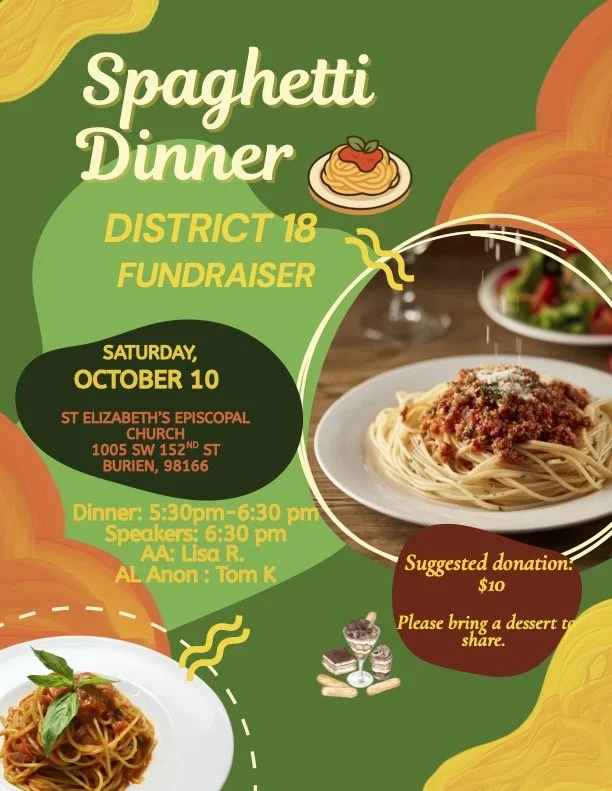 District 18 Spaghetti Dinner Fundraiser