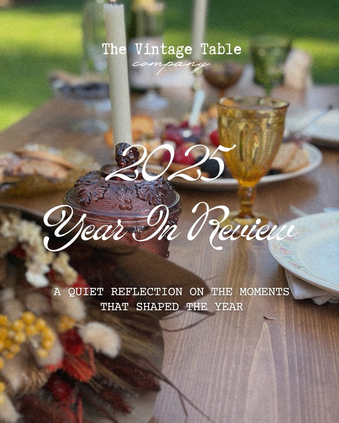 One year in, and I&rsquo;m still in awe. 🤍🍽️

What started as a small idea rooted in a love for vintage details turned into a year full of tables set, stories shared, and meaningful connections made.

In 2025 alone, this little rental business had 