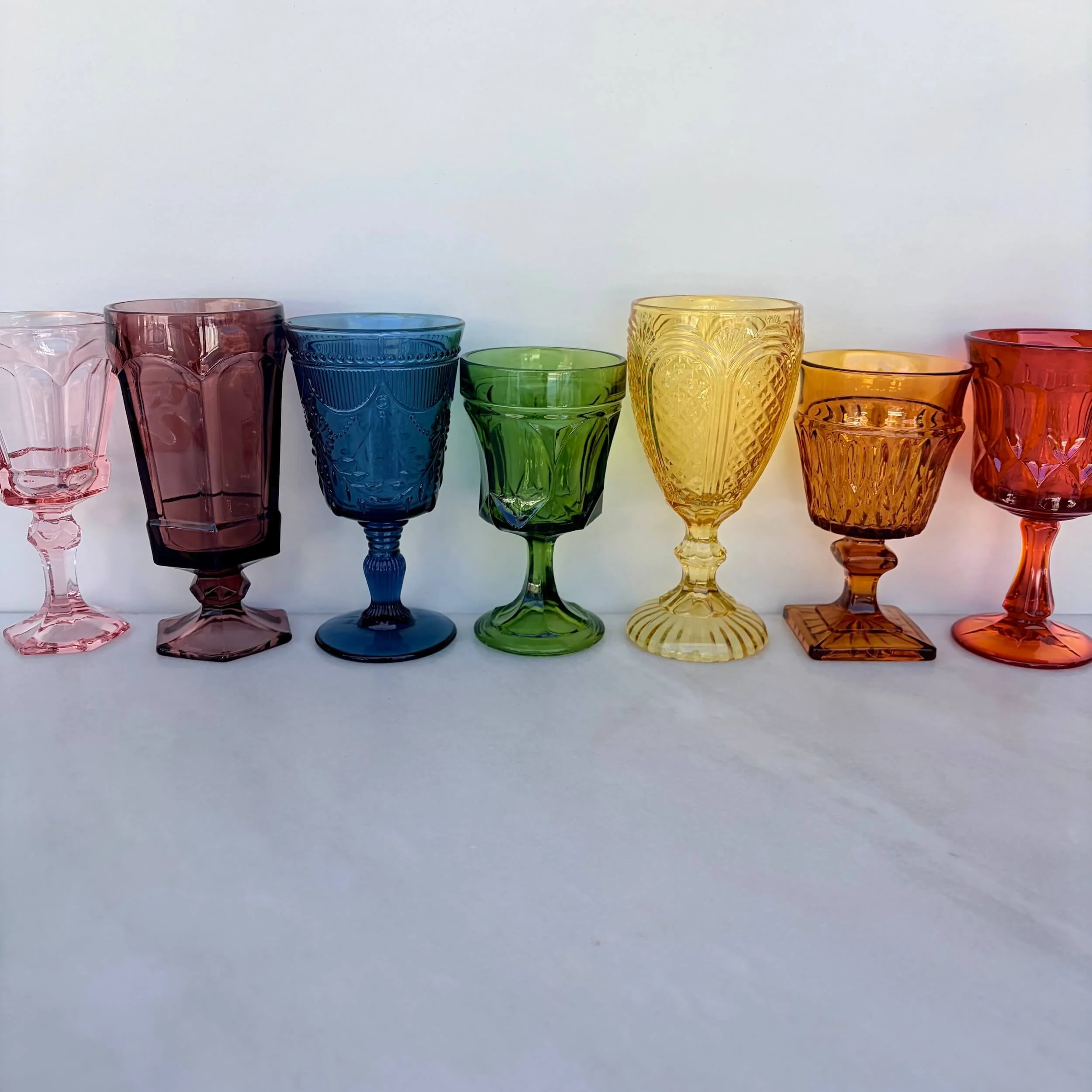 Rainbow of Goblets Display Rentals.jpeg