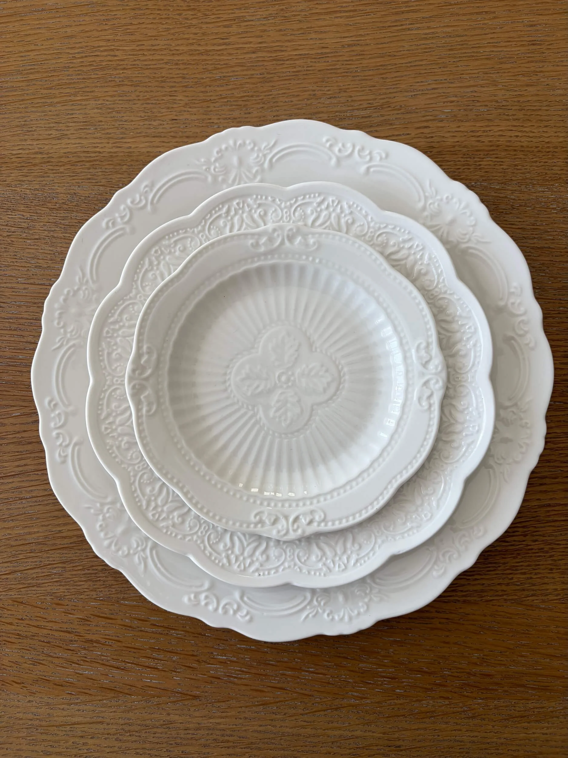 Vintage White Plate Rental Collection - Mixed Vera and Betty.jpeg