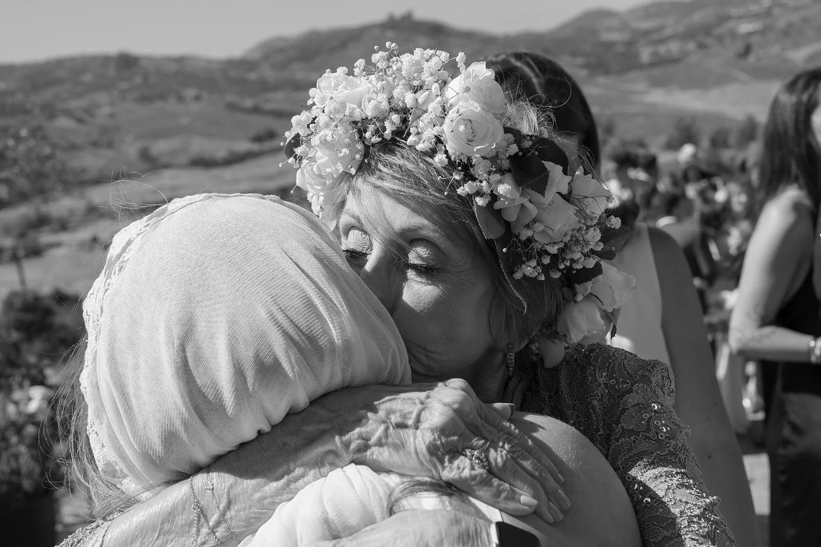 A tender hug from the Flower Grandma. 