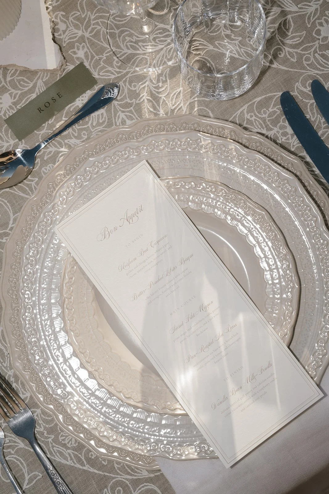 A detailed look at the dinner menu