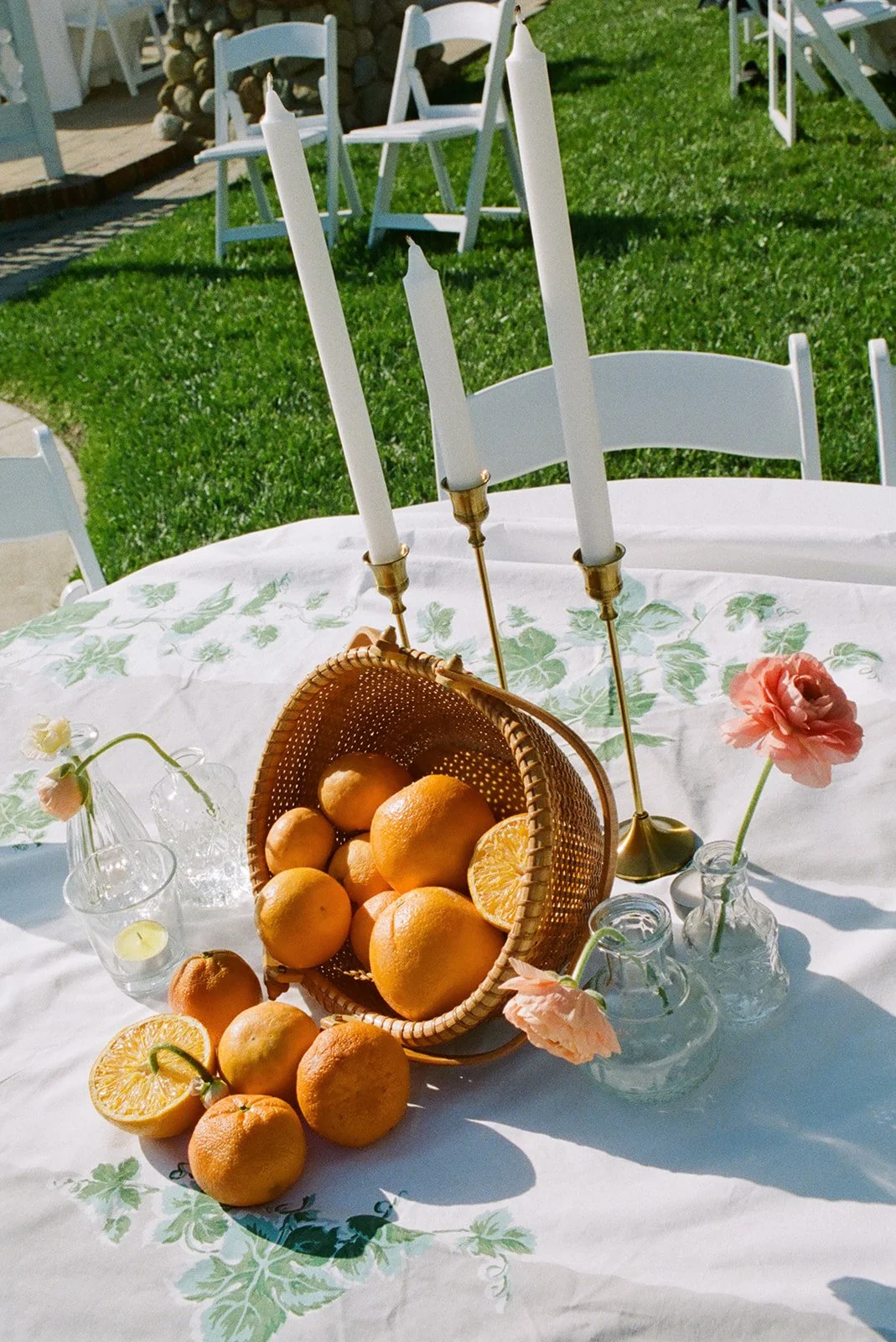 Anti-bride garden party reception details