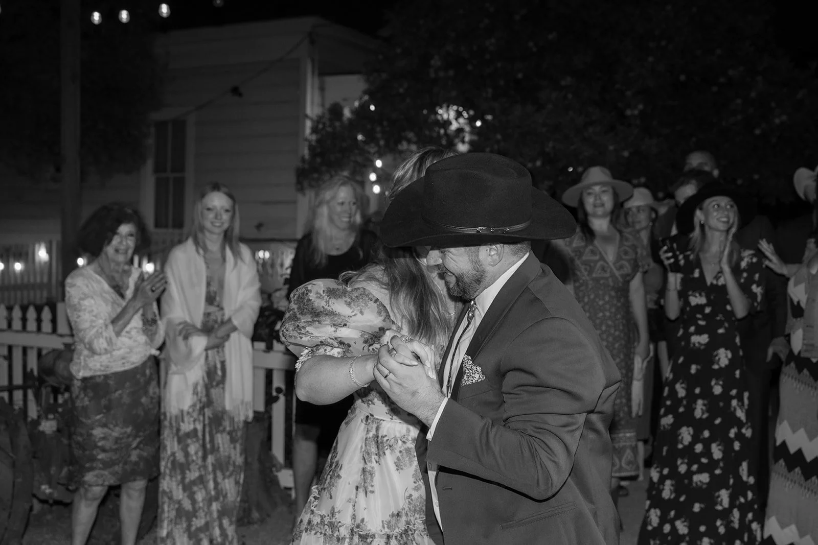 First wedding dance of husband and wife flash photo