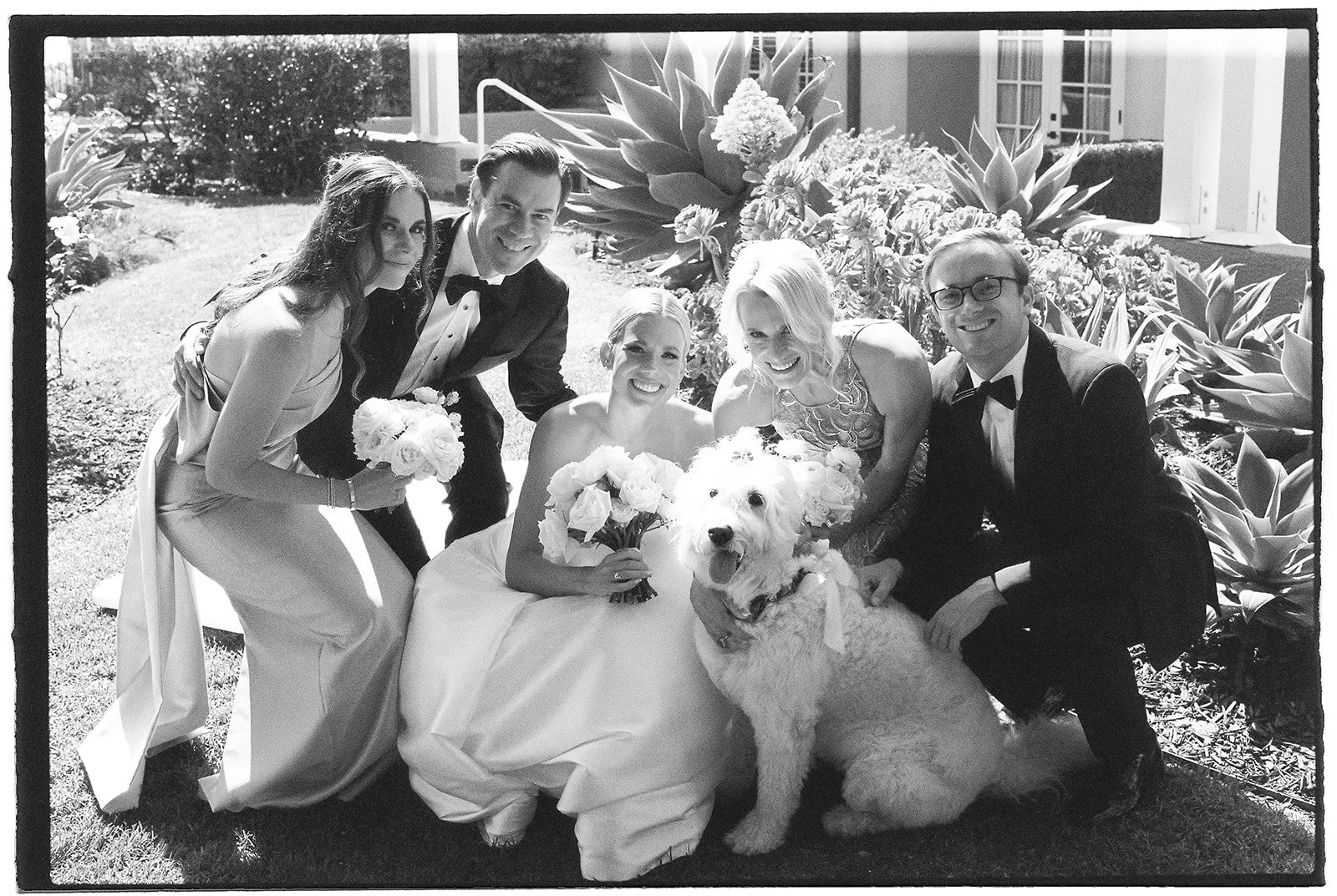 The bride with her family