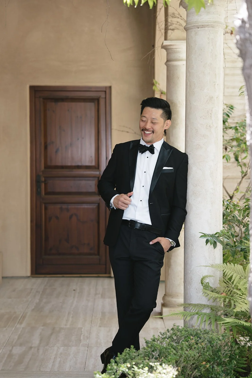 Portrait of the groom.