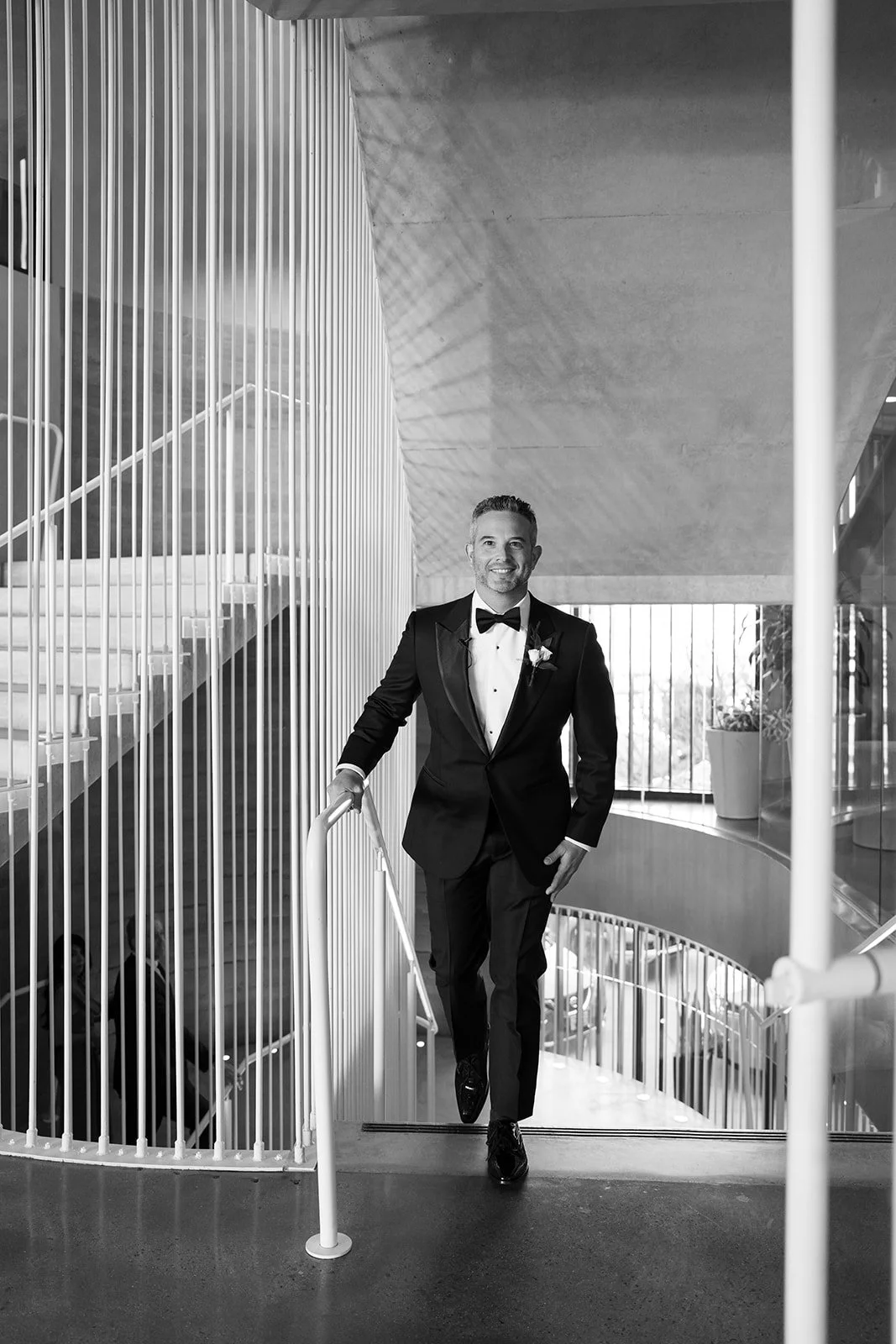 groom portrait black and white luxury beach resort destination