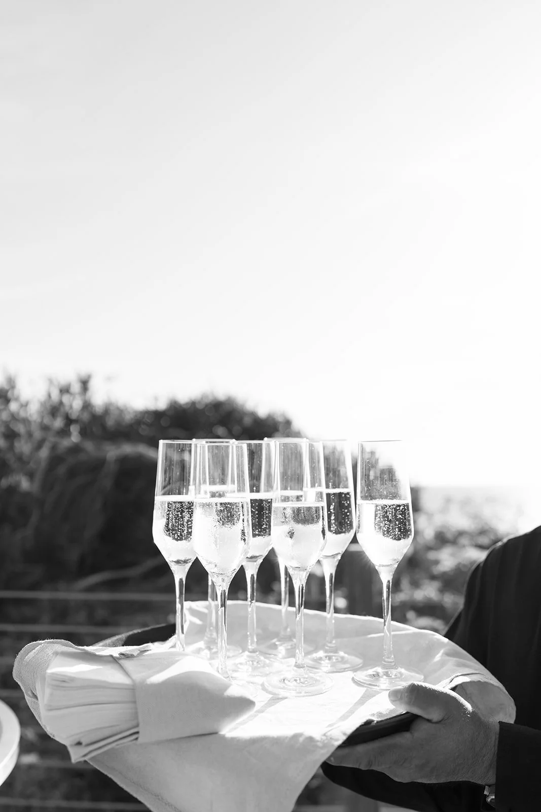 modern luxury editorial wedding champagne