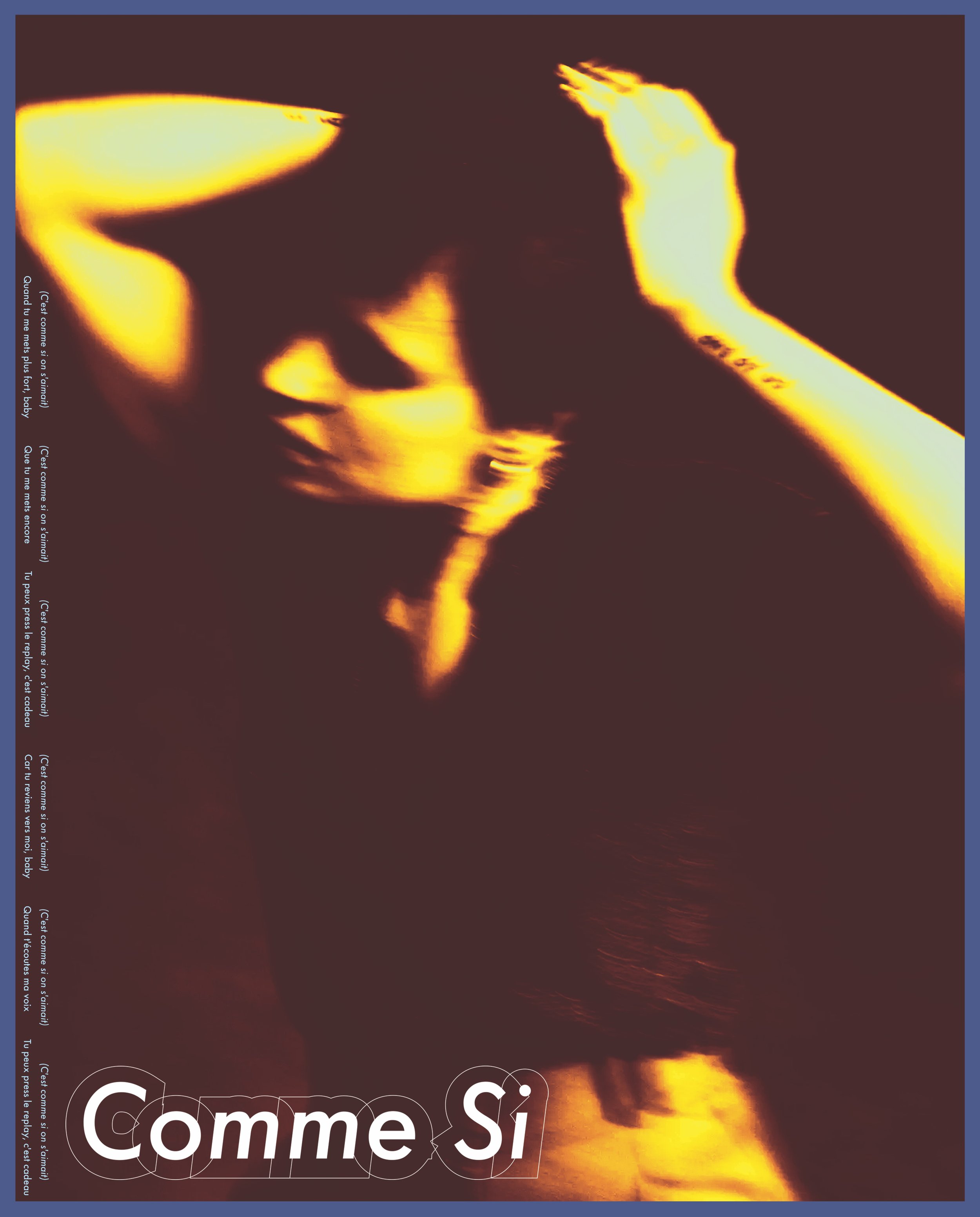 Christine and the Queens "Comme Si" Lyrics Poster (2022)