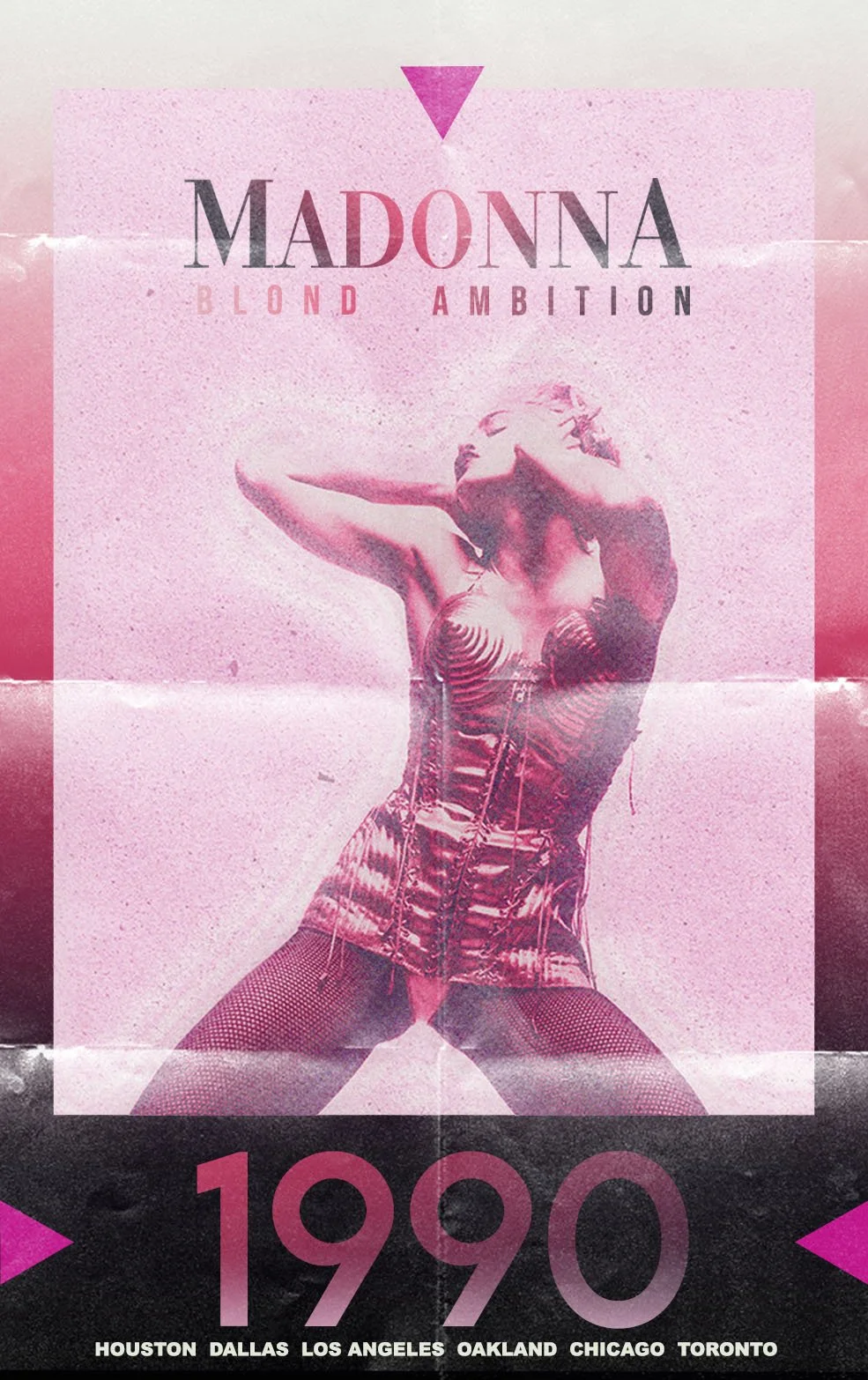 Madonna Blond Ambition Tour Poster Digital Mockup (2023)