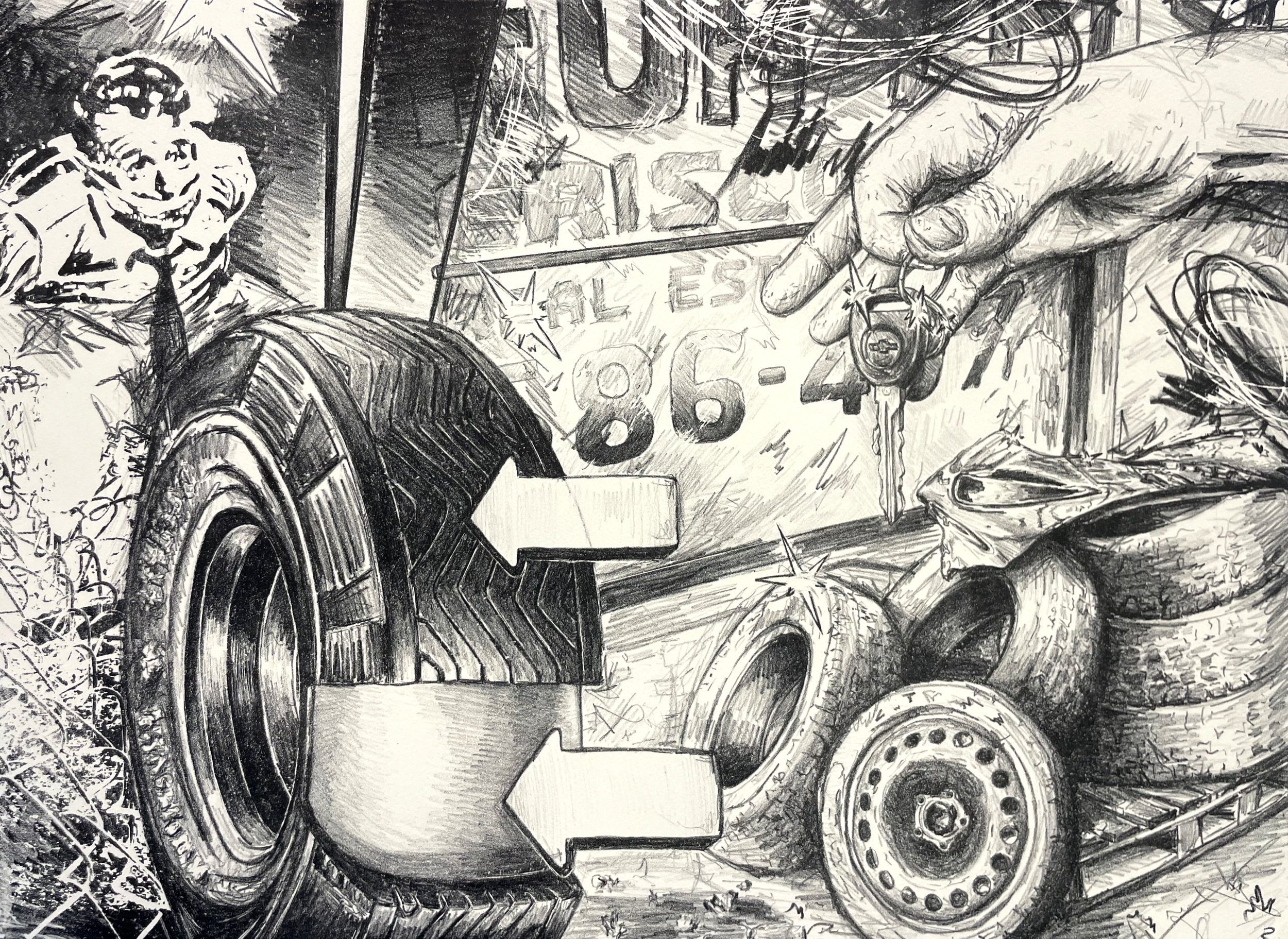 Untitled 2025, Lithograph, 15x20in