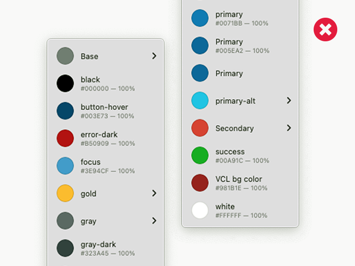 Confusing color variables