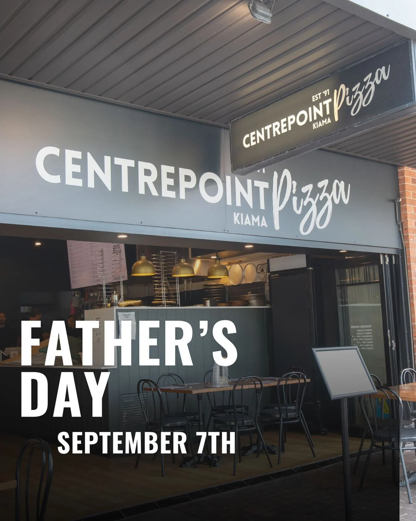Give dad the goods this Father&rsquo;s Day 👨🏻🍕
Open for pickup, delivery &amp; dine-in. 
Walk-ins always welcome, bookings advised 😉 
👉🏼Hit the link in bio to reserve your table