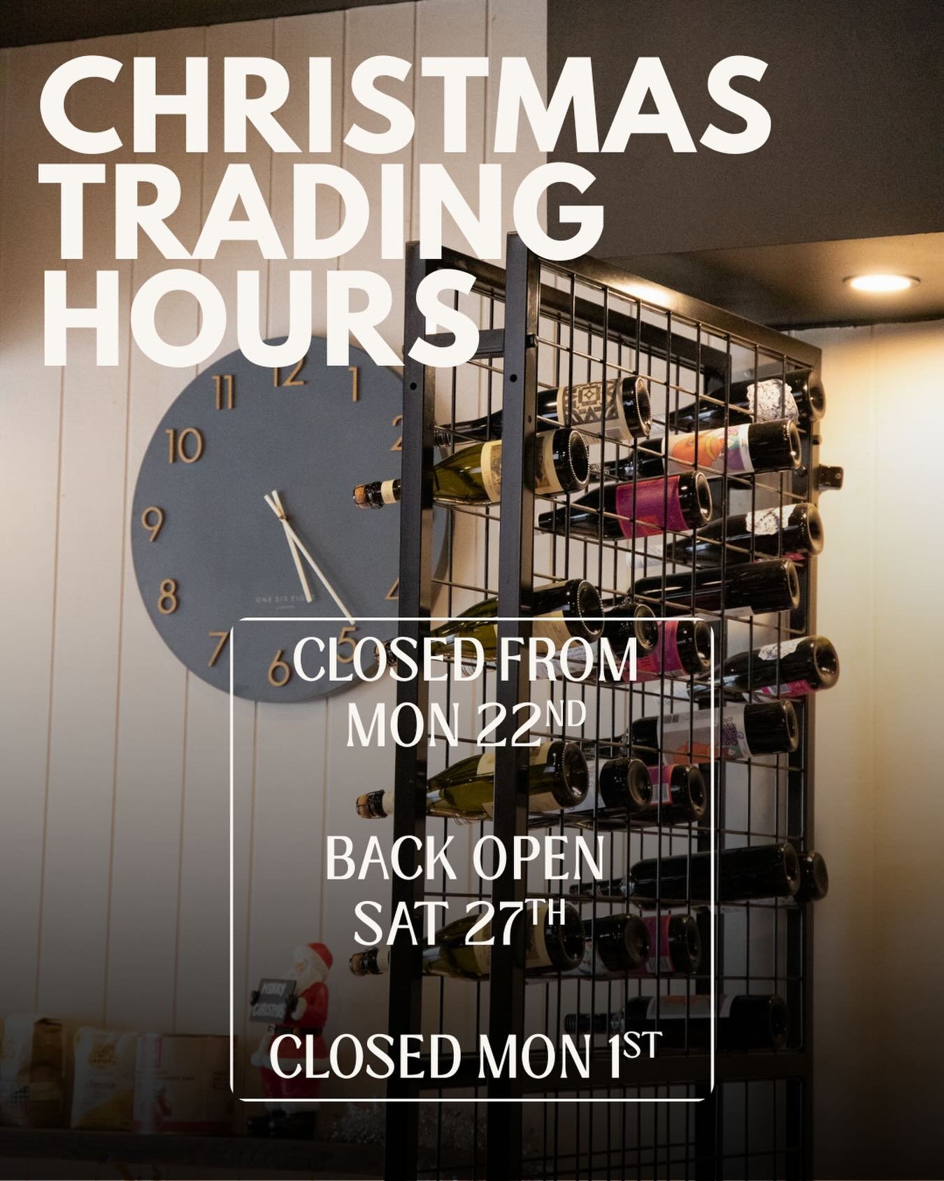 🎄Christmas &amp; NY trading hours for our pizza &amp; pasta lovers🍕
We wish everyone a very merry Christmas and safe holiday season 🌞