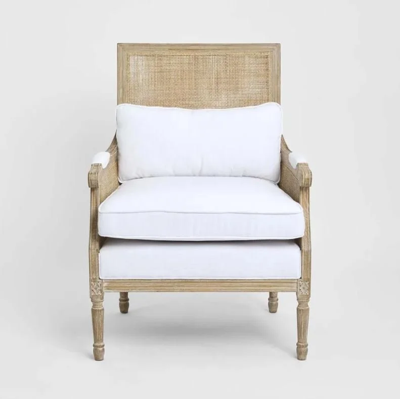 Armchair - Hicks - White - Front.JPG