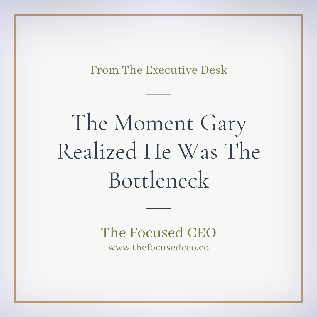 The Moment Gary Realized He Was The Bottleneck